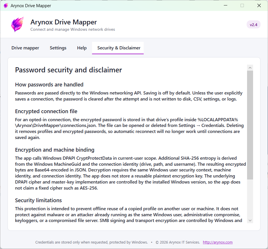 Arynox Drive Mapper